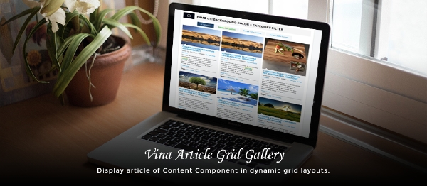 Joomla Vina Article Grid Gallery Extension