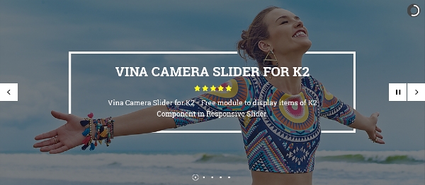 Joomla Vina Camera Slider For K2 Extension