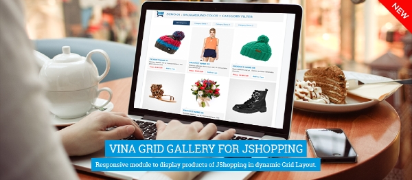 Joomla Vina Grid Gallery For JShopping Extension