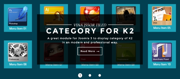 Joomla Vina Jssor Tiled Category For K2 Extension