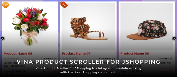 Joomla Vina Product Scroller For JShopping Extension