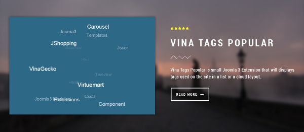 Joomla Vina Tags Popular Extension