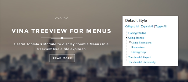 Joomla Vina Treeview For Menus Extension