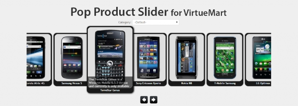 Joomla VirtueMart Pop Product Slider Extension