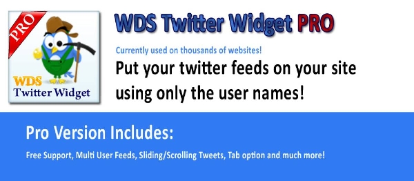 Joomla WDS Twitter Widget Slider Pro Extension