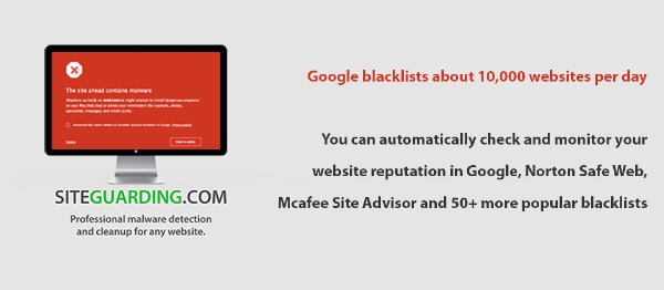 Joomla Website Blacklist Monitor Extension