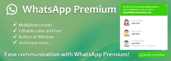 Joomla WhatsApp Premium Extension