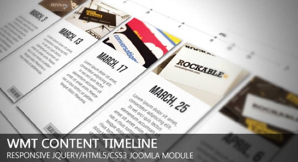 Joomla WMT Content Timeline Extension