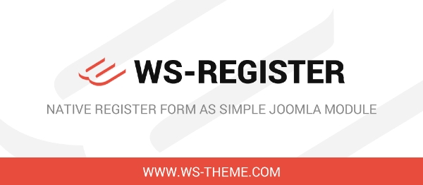 Joomla WS Register Extension