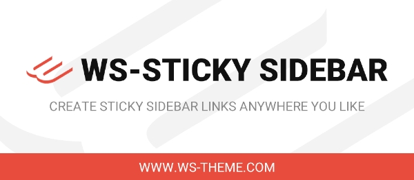 Joomla WS-Sticky Sidebar Links Extension