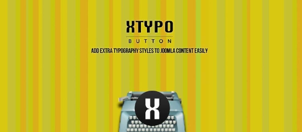 Joomla Xtypo Button Extension