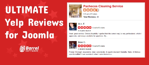 Joomla Yelp Reviews PRO Extension