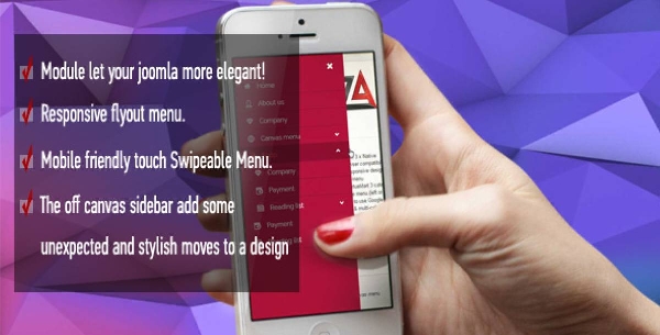 Joomla Za Canvas Menu Extension