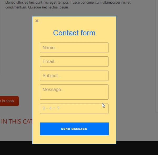 Joomla Za Contact Form Extension